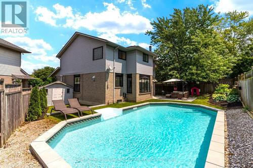 34 Amblecote Place, Hamilton, ON - Outdoor With In Ground Pool With Deck Patio Veranda With Backyard