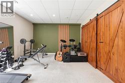 Basement bedroom/gym - 