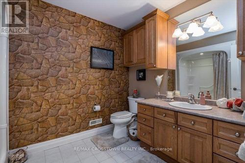 Lower level 3 pc bath with sit down shower - 5 Pine Hill Drive, Springwater, ON - Indoor Photo Showing Bathroom