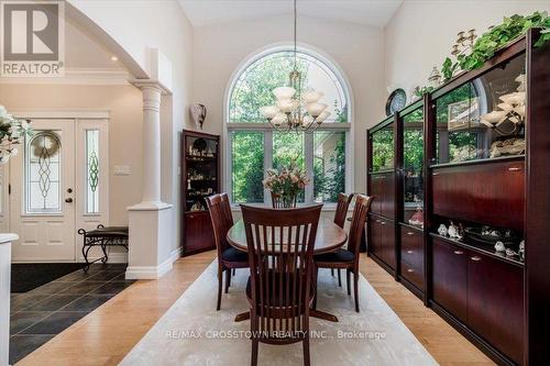 Diningroom with 14' ceilings - 5 Pine Hill Drive, Springwater, ON - Indoor Photo Showing Dining Room