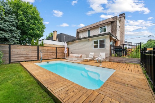 Cour - 31 Rue St-Stanislas, Sainte-Thérèse, QC - Outdoor With In Ground Pool With Deck Patio Veranda With Exterior