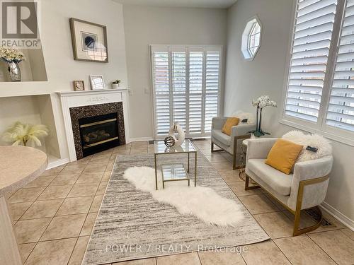 28 Cliveden Place, Markham, ON - Indoor Photo Showing Living Room With Fireplace