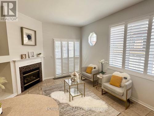 28 Cliveden Place, Markham, ON - Indoor Photo Showing Living Room With Fireplace