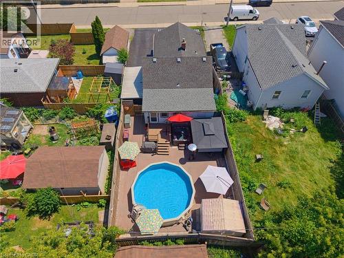 735 Dunn Avenue, Hamilton, ON - Outdoor With Above Ground Pool