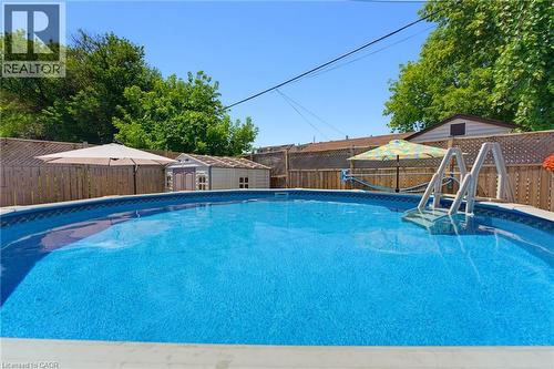 735 Dunn Avenue, Hamilton, ON - Outdoor With Above Ground Pool With Backyard