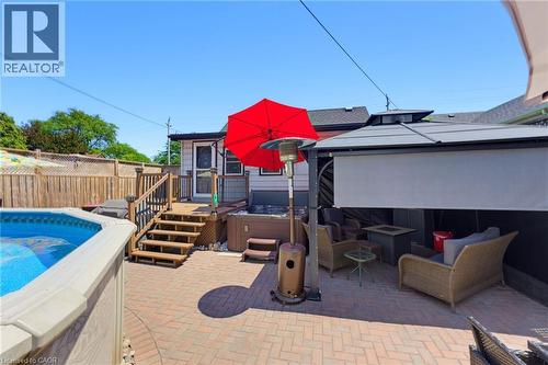 735 Dunn Avenue, Hamilton, ON - Outdoor With Above Ground Pool