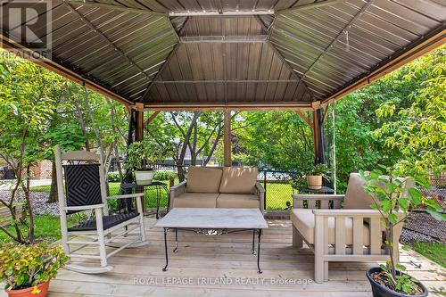 Gazebo - 46 Garden Walk, London South (South N), ON - Outdoor With Deck Patio Veranda With Exterior