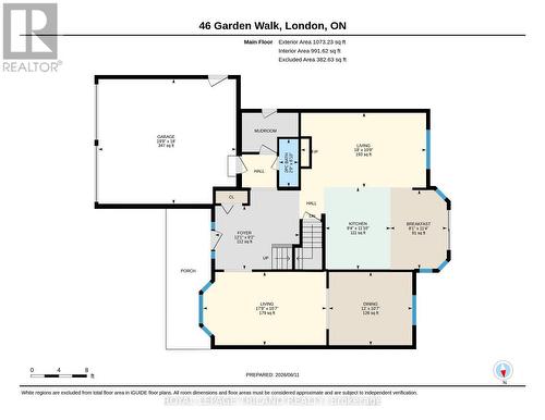 Main Floor Layout - 46 Garden Walk, London South (South N), ON - Other