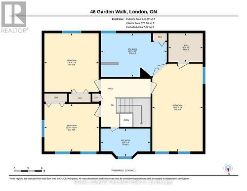 Second Floor Layout - 46 Garden Walk, London South (South N), ON - Other