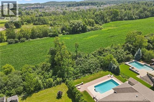 596 Regal Place, Waterloo, ON - Outdoor With In Ground Pool With View