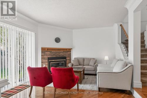 1769 Bromont Way, Ottawa, ON - Indoor Photo Showing Living Room With Fireplace