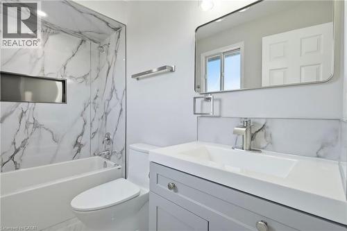 Recently Updated - 448 Stone Church Road E, Hamilton, ON - Indoor Photo Showing Bathroom