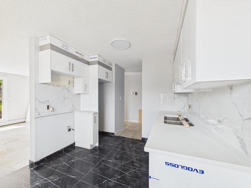 12222 111 Ave Nw, Edmonton, AB - Indoor Photo Showing Kitchen With Double Sink