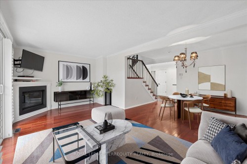 1825 Hyde Mill Crescent, Mississauga, ON - Indoor Photo Showing Living Room With Fireplace