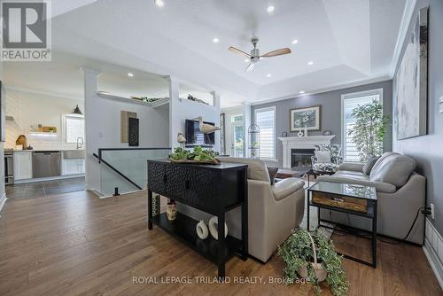 15 Augusta Crescent, St. Thomas, ON - Indoor Photo Showing Living Room With Fireplace