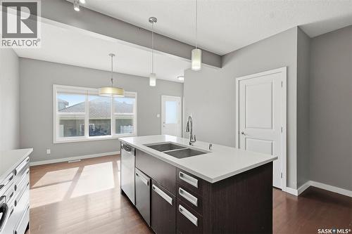 916 Stonebridge Common, Saskatoon, SK - Indoor Photo Showing Kitchen With Double Sink