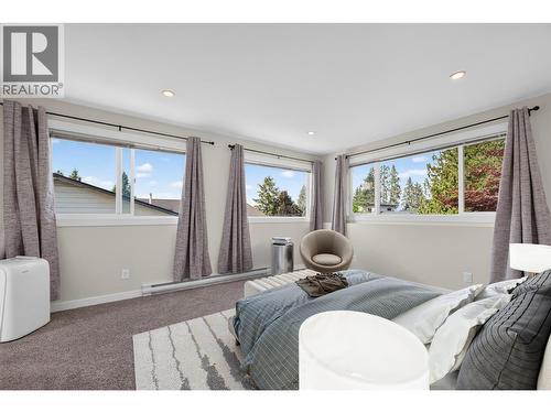 **Virtually Staged** suite bedroom 2 - 2220 Thacker Drive, West Kelowna, BC - Indoor Photo Showing Bedroom