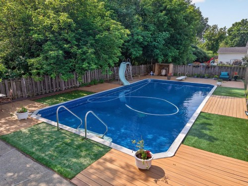 Pool - 181 Rue Principale, Brownsburg-Chatham, QC - Outdoor With In Ground Pool With Backyard