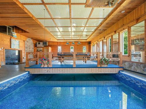 16 Rogers Avenue, Amherst, NS - Indoor Photo Showing Other Room With In Ground Pool