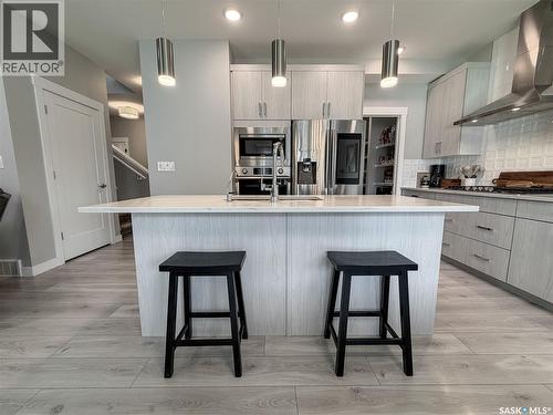 3755 Gee Crescent, Regina, SK - Indoor Photo Showing Kitchen With Upgraded Kitchen