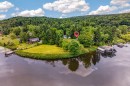 Photo aérienne - 230 Av. Jean-Joseph E., Saint-Raymond, QC  - Outdoor With Body Of Water With View 