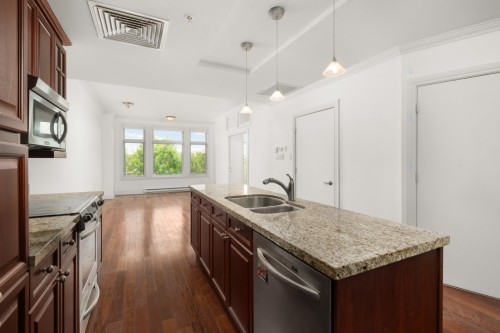 Cuisine - 303-205 Av. Victoria, Westmount, QC - Indoor Photo Showing Kitchen With Double Sink