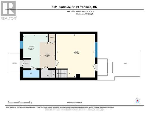 Main Level Floor Plan - 5 - 81 Parkside Drive, St. Thomas, ON - Other