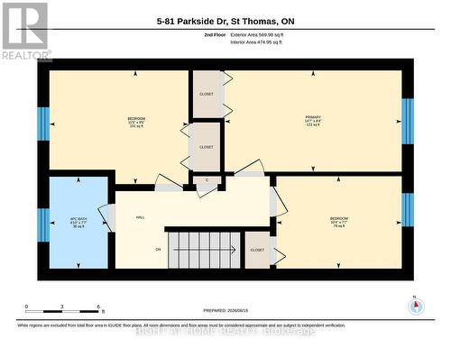 Upper Level Floor Plan - 5 - 81 Parkside Drive, St. Thomas, ON - Other