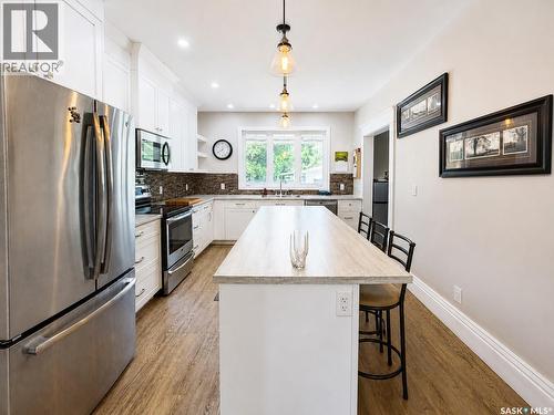 205 3Rd Avenue, Harris, SK - Indoor Photo Showing Kitchen With Double Sink With Upgraded Kitchen