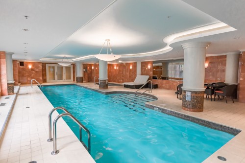 Pool - 17E-1650 Rue Sherbrooke O., Montréal (Ville-Marie), QC - Indoor Photo Showing Other Room With In Ground Pool