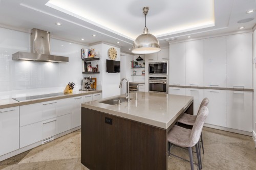 Kitchen - 17E-1650 Rue Sherbrooke O., Montréal (Ville-Marie), QC - Indoor Photo Showing Kitchen With Upgraded Kitchen