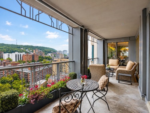 Balcony - 17E-1650 Rue Sherbrooke O., Montréal (Ville-Marie), QC - Outdoor With Exterior