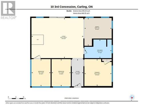 Floor Plan Bunkie - 10 3Rd Concession Road, Carling, ON - Other