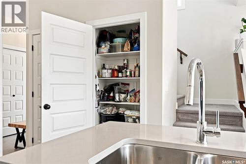 850 Brighton Gate, Saskatoon, SK - Indoor Photo Showing Kitchen With Double Sink
