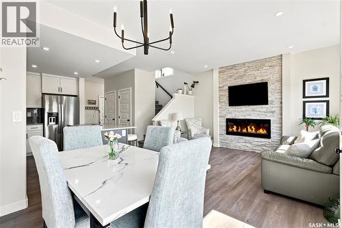 850 Brighton Gate, Saskatoon, SK - Indoor With Fireplace
