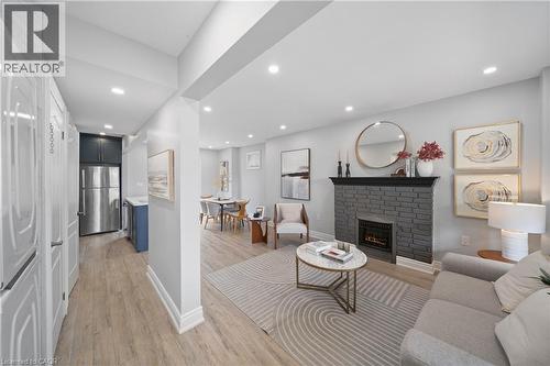 305 Weir Street N, Hamilton, ON - Indoor Photo Showing Living Room With Fireplace