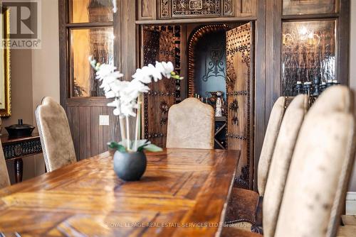 The Formal Dining Room Connects to a Wine Cellar - 10090 Pineview Trail, Milton, ON - Indoor Photo Showing Dining Room
