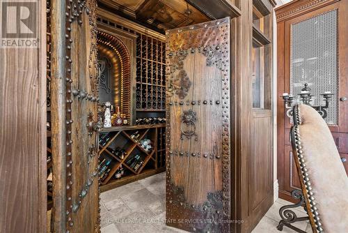 The Wine Cellar Showcases Antique Asian Doors - 10090 Pineview Trail, Milton, ON - Indoor