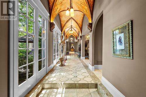 17.5' Cathedral Ceiling with a Hand-Painted Mural - 10090 Pineview Trail, Milton, ON - Indoor Photo Showing Other Room