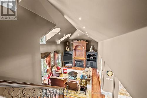 The Entertainment Loft Overlooks the Living Room - 10090 Pineview Trail, Milton, ON - Indoor Photo Showing Other Room