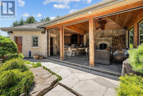 Spectacular Cabana Offers a Woodburning Fireplace - 10090 Pineview Trail, Milton, ON - Outdoor