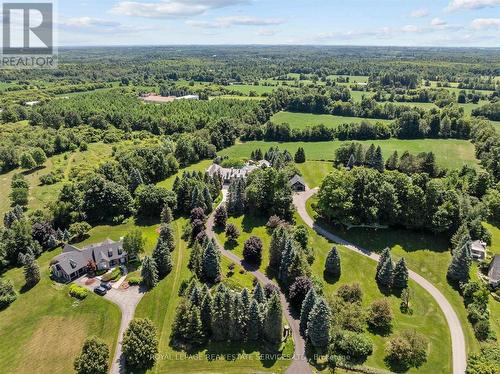 Set on 2.5 Sprawling Acres Behind Private Gates - 10090 Pineview Trail, Milton, ON - Outdoor With View