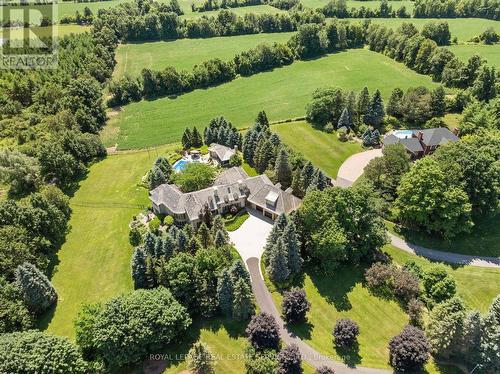 Set on 2.5 Sprawling Acres Behind Private Gates - 10090 Pineview Trail, Milton, ON - Outdoor With View