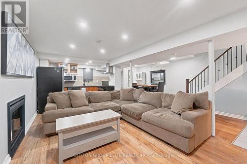 3561 Bertrand Road, Mississauga, ON - Indoor Photo Showing Living Room With Fireplace