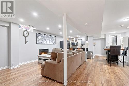 3561 Bertrand Road, Mississauga, ON - Indoor Photo Showing Living Room With Fireplace