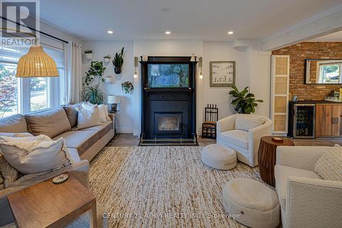 36 Miles Road, Toronto, ON - Indoor Photo Showing Living Room With Fireplace