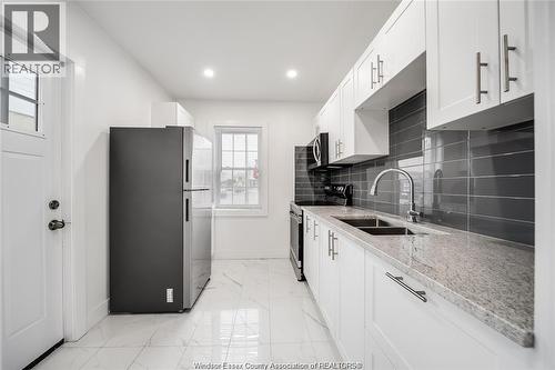 1691 Dougall, Windsor, ON - Indoor Photo Showing Kitchen With Double Sink