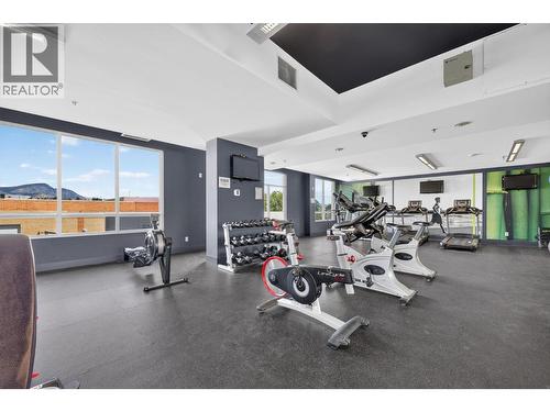 2040 Springfield Road Unit# 1407, Kelowna, BC - Indoor Photo Showing Gym Room