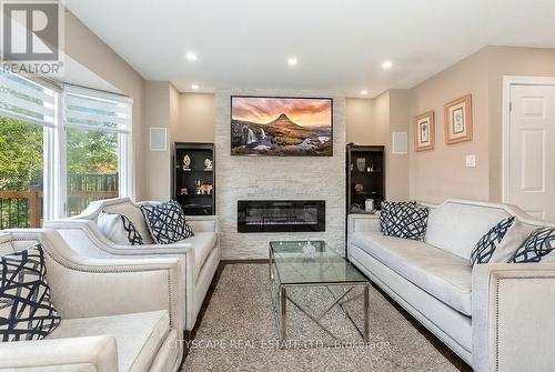 5259 Astwell Avenue, Mississauga, ON - Indoor Photo Showing Living Room With Fireplace