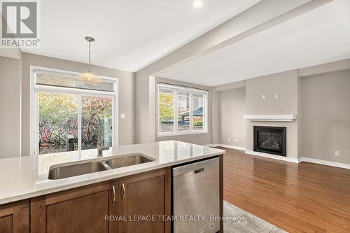 619 Geranium Walk, Ottawa, ON - Indoor With Fireplace